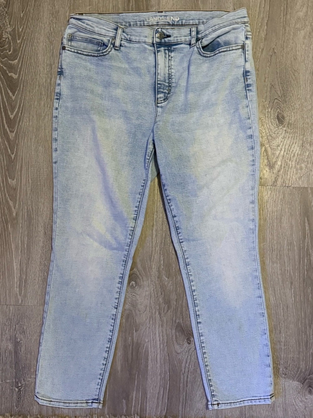 Lands' End Women's Light Blue Skinny Jeans